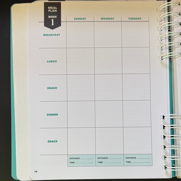 Run Fast. Eat Slow. Meal Planner - Gray Cover - Picture 6 of 6